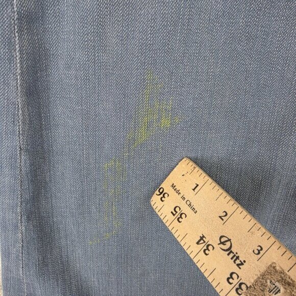 7 For All Mankind Jeans Womens 30 Blue Low Rise Ginger Flare Stretch Denim Pants - Picture 7 of 16